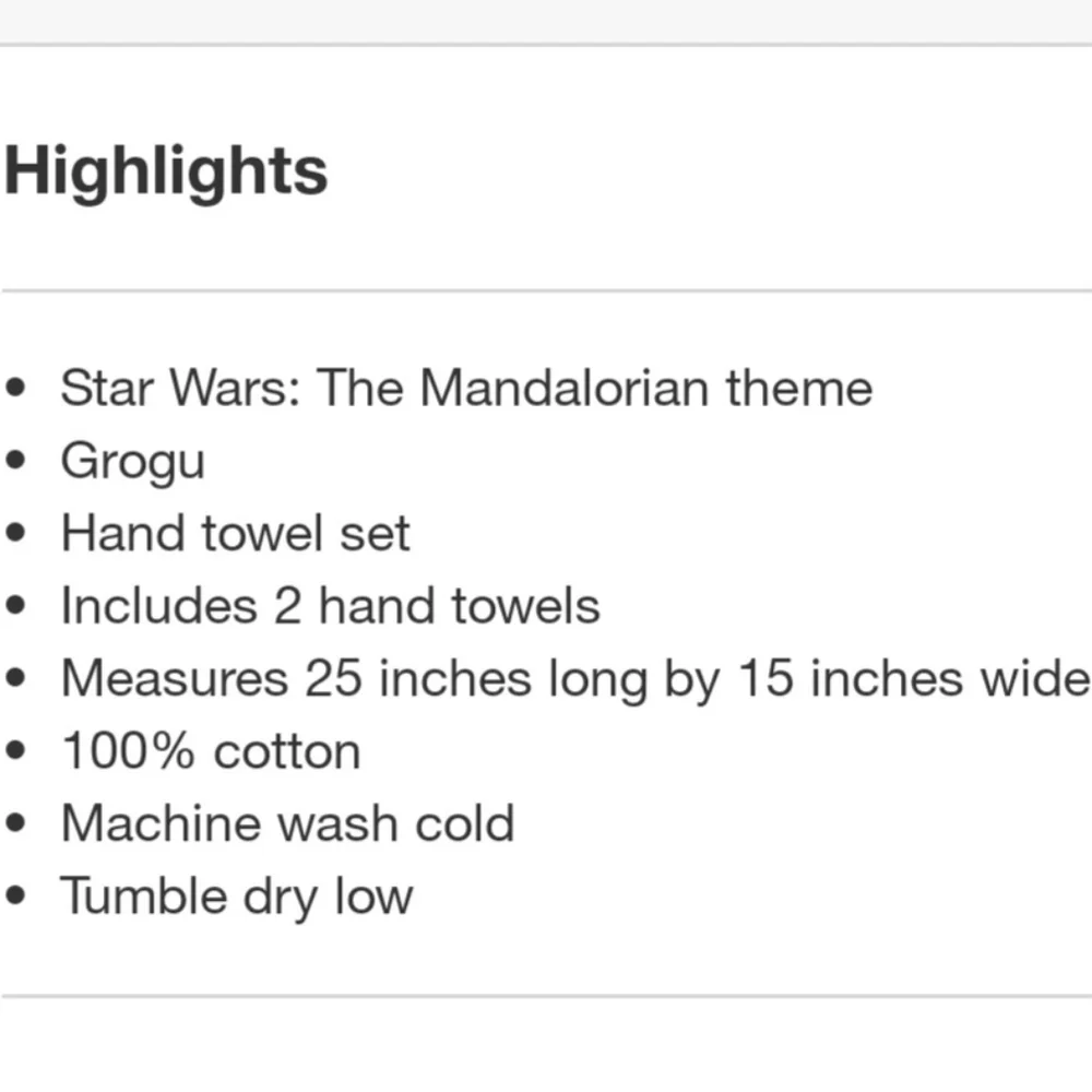 Star Wars The Mandalorian Hand Towels 2 pk